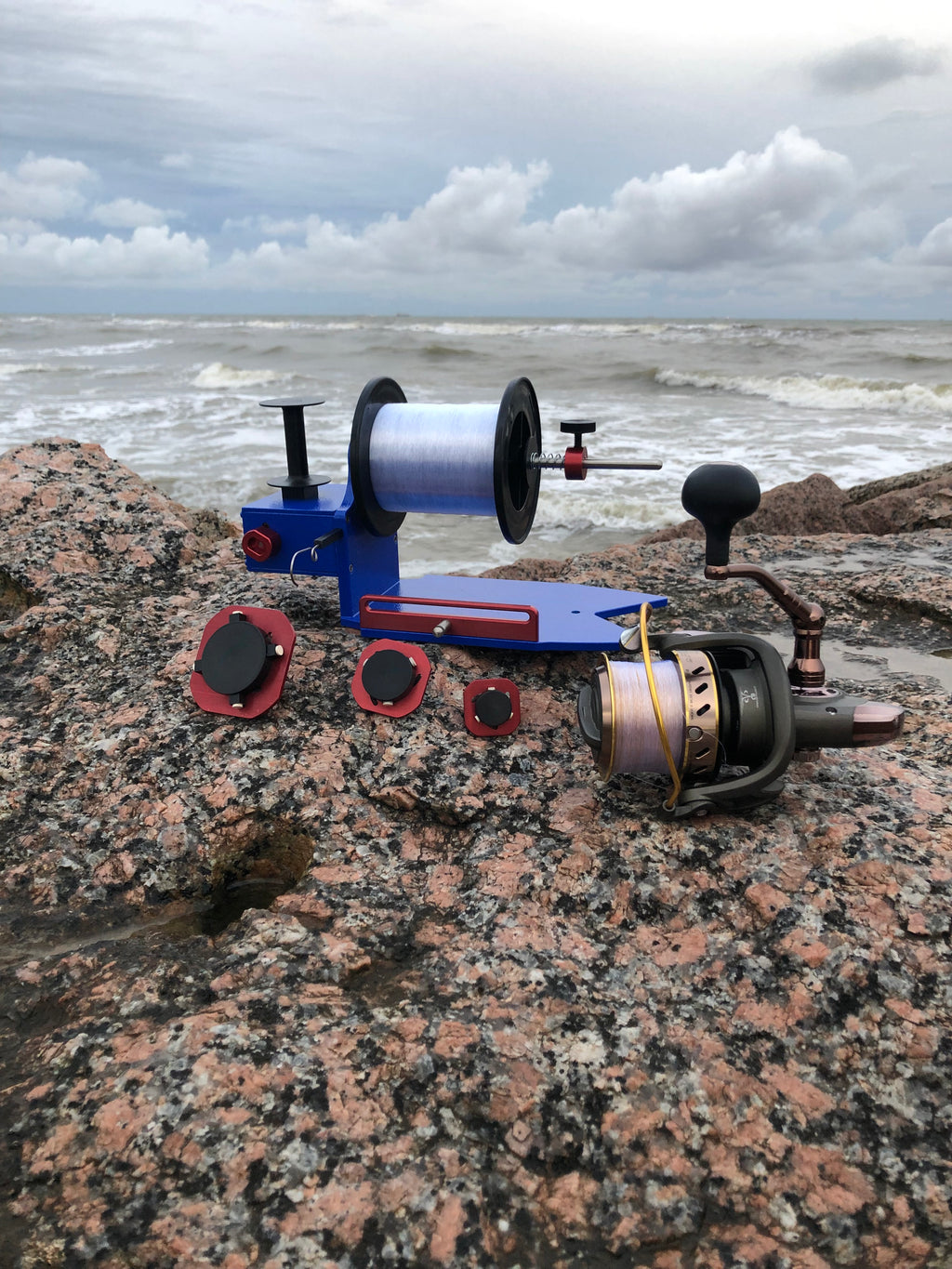 Fish On Spooler BWS Big Water Series Bronze Package – Heavy-Duty Fishing Line Spooler