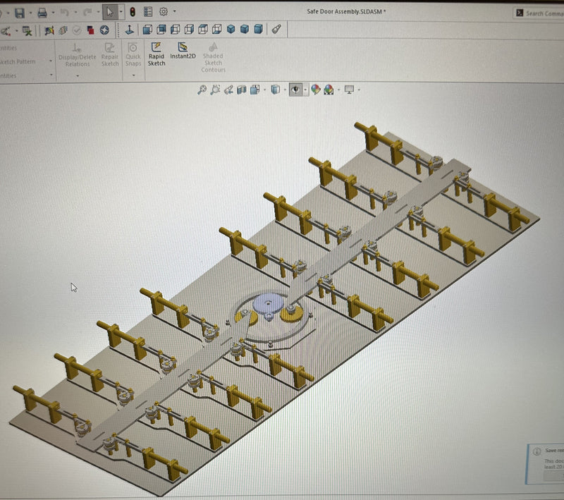 CAD Design for Safe Door